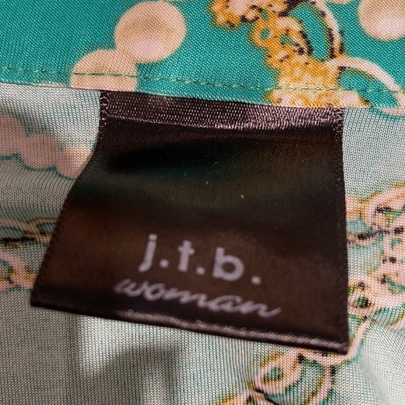 E womens j.t.b. casual stretch 3/4 sleeve pullover plus size top 2X - Picture 3 of 4